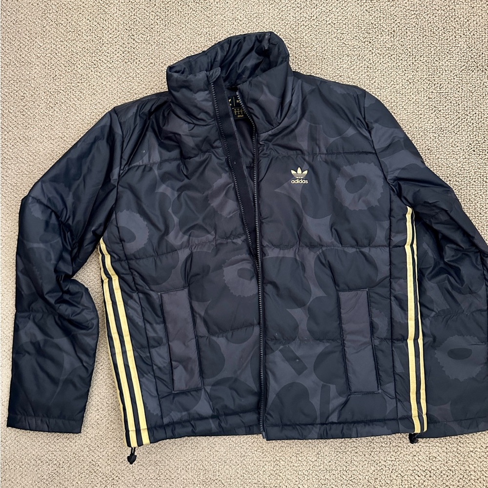 Adidas x Marimekko Black Puffer Jacket